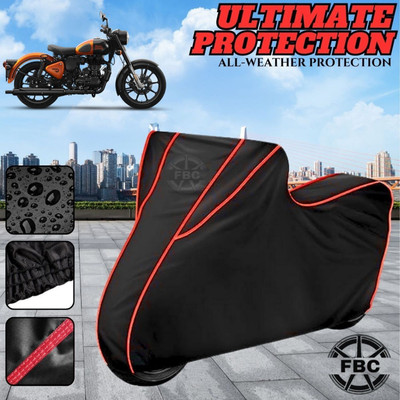 AutoGalaxy Waterproof Two Wheeler Cover for Royal Enfield(Bullet, Black)