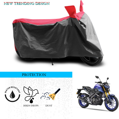 ANTHUB Waterproof Two Wheeler Cover for Yamaha(MT 15, Grey, Red)