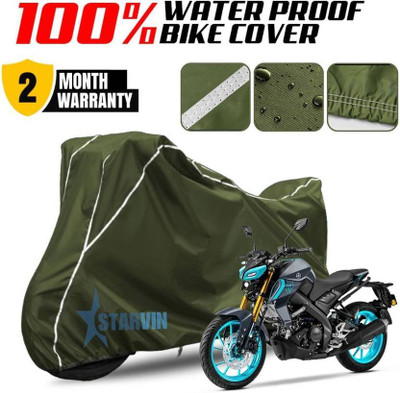 OliverX Waterproof Two Wheeler Cover for Yamaha(MT 15 New BS6, Black)