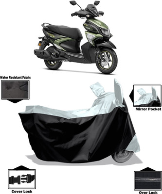 Amexride Two Wheeler Cover for Yamaha(Ray-ZR 125FI, White)