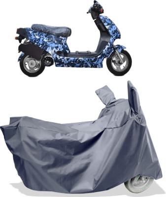 Amexride Two Wheeler Cover for Hero Electric(Electric AXLHE-20, Grey)