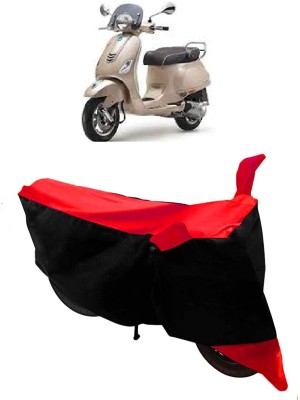 AASHTIK MART Two Wheeler Cover for Piaggio(Vespa VXL, Red)