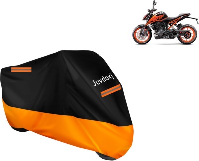 Juvdoxj Waterproof Two Wheeler Cover for KTM(200 Duke, Orange)