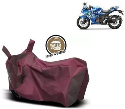OliverX Waterproof Two Wheeler Cover for Suzuki(Gixxer SF 250, Maroon)