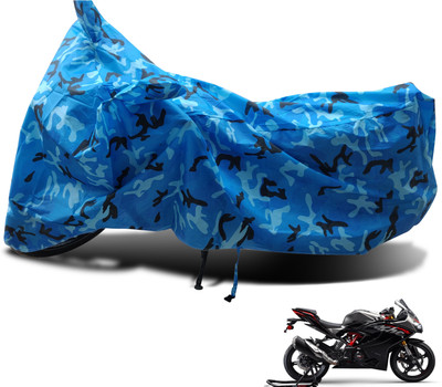 Euro Care Waterproof Two Wheeler Cover for TVS(Apache RR 310, Blue)