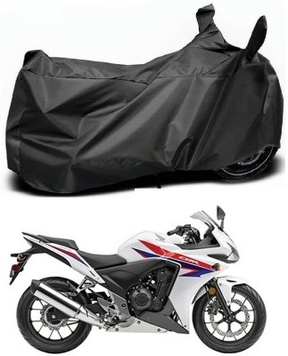 Ascension Two Wheeler Cover for Honda(CBR500R, Black)