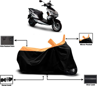 Amexride Two Wheeler Cover for Okinawa(i-Praise, Orange)