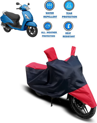 CODOKI Waterproof Two Wheeler Cover for TVS(Jupiter classic, Red)