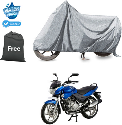 CODOKI Waterproof Two Wheeler Cover for Bajaj(Discover 135, Silver)