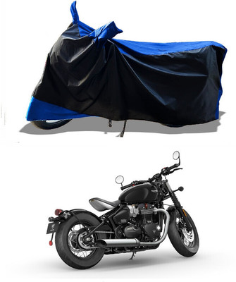 DeepShakshi AUTOMOTIVE Waterproof Two Wheeler Cover for Triumph(Bonneville Bobber, Blue)
