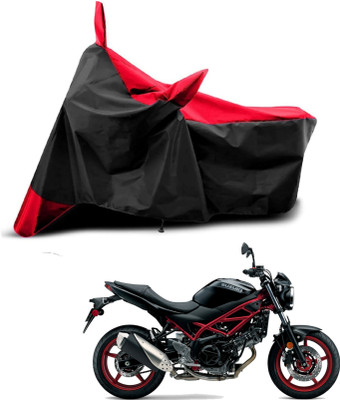 KEDIT Two Wheeler Cover for Suzuki(SV 650 BS6, Red, Black)