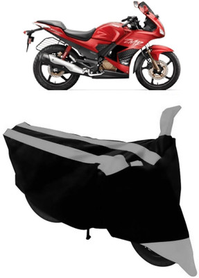 Varnwal E Commerce Waterproof Two Wheeler Cover for Hero(Karizma ZMR, Grey, Black)