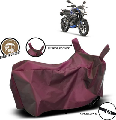 AASHTIK MART Two Wheeler Cover for Bajaj(Pulsar 160 NS DTS-i, Maroon)