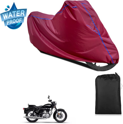 PAGORA Waterproof Two Wheeler Cover for Royal Enfield(Bullet 350 Twinspark, Maroon)