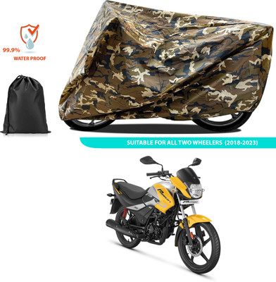 PAGORA Waterproof Two Wheeler Cover for Hero(Passion, Yellow)