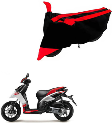 DeepShakshi AUTOMOTIVE Two Wheeler Cover for Aprilia(SR 125, Black, Red)