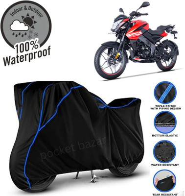 pocket bazar Waterproof Two Wheeler Cover for Bajaj(Pulsar NS125 BS6, Black)
