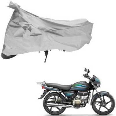 HMS Two Wheeler Cover for Hero(Splendor Pro, Silver)