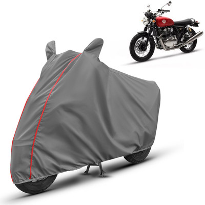 AUTOMOZEXO Waterproof Two Wheeler Cover for Royal Enfield(Interceptor 650, Grey)