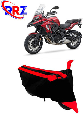 RRZ Waterproof Two Wheeler Cover for Benelli(TRK 502, Black, Red)