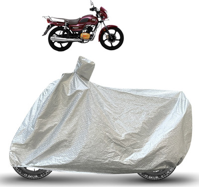 Caronix Waterproof Two Wheeler Cover for TVS(Radeon, Silver)