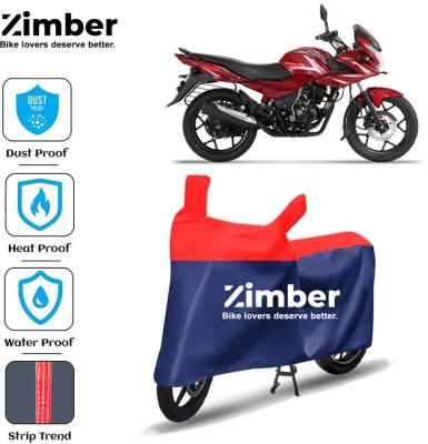 ZIMBER Two Wheeler Cover for Bajaj(Discover 150 f, Red, Blue)