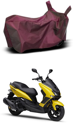 MMSSTAR Waterproof Two Wheeler Cover for Yamaha(Majesty S 155 maxi BS6, Maroon)