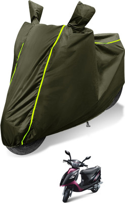 Auto Hub Waterproof Two Wheeler Cover for TVS(Scooty Streak, Green)