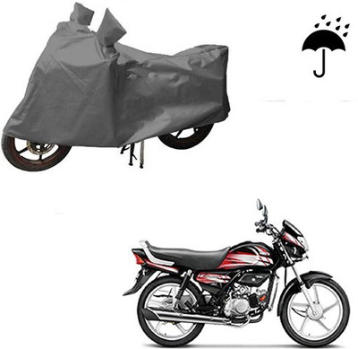 DeepShakshi AUTOMOTIVE Waterproof Two Wheeler Cover for Hero(HF Deluxe, Grey)