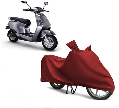 EGAL Waterproof Two Wheeler Cover for Bgauss(BS6, Maroon)