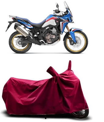 Coxtor Waterproof Two Wheeler Cover for Honda(Africa Twin, Maroon)