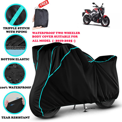 AutoGalaxy Waterproof Two Wheeler Cover for Bajaj(Dominar 250, Black)