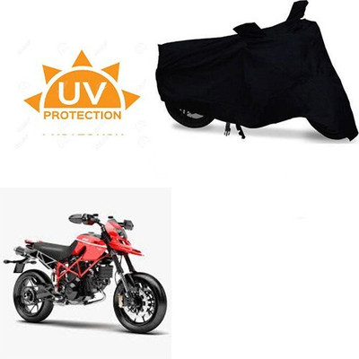 Mdstar Waterproof Two Wheeler Cover for Ducati(Hypermotard, Black)