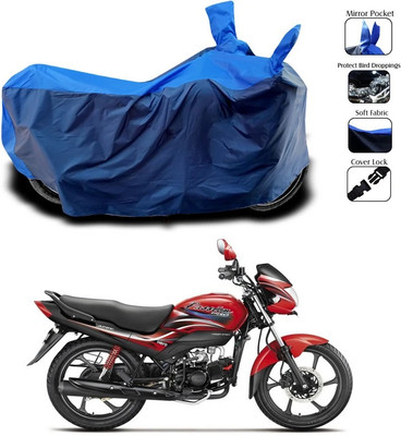 SEBONGO Waterproof Two Wheeler Cover for Hero(Passion Pro TR, Blue)