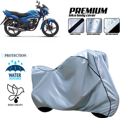 GOSHIV-car and bike accessories Waterproof Two Wheeler Cover for Honda(Silver)