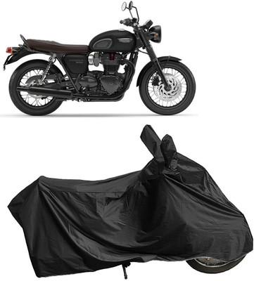 MMSSTAR Waterproof Two Wheeler Cover for Triumph(Bonneville T120 Black, Black)