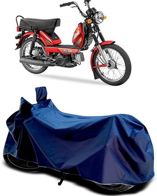 AASHTIK MART Two Wheeler Cover for TVS(XL 100 Heavy Duty BS6, Blue)