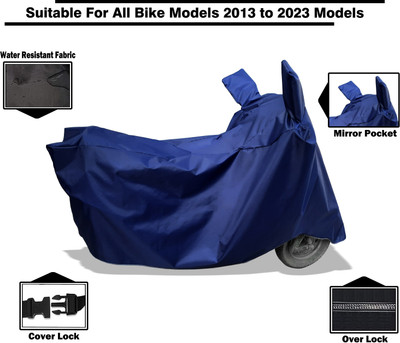 Amexride Two Wheeler Cover for Piaggio(Vespa LX, Blue)