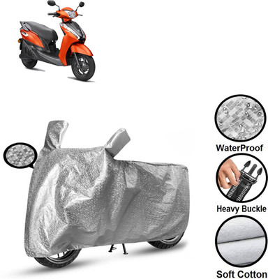 CODOKI Waterproof Two Wheeler Cover for Ampere(Silver)