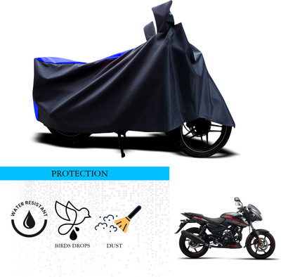 ANTHUB Waterproof Two Wheeler Cover for Bajaj(Pulsar 150, Black, Blue)