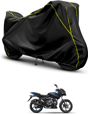 GOSHIV-car and bike accessories Waterproof Two Wheeler Cover for Bajaj(Pulsar 125 Neon, Black, Black)