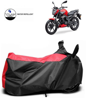 Mdstar Waterproof Two Wheeler Cover for TVS(Raider, Red, Black)