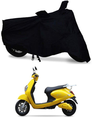Mdstar Waterproof Two Wheeler Cover for Techo Electra(Emerge, Black)
