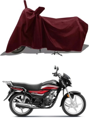 WMIZEXA Waterproof Two Wheeler Cover for Universal For Bike(CD 110 Dream, Maroon)