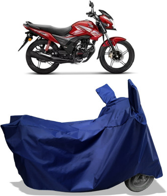 Amexride Two Wheeler Cover for Honda(CB Shine SP, Blue)