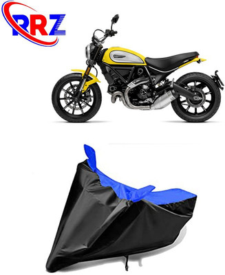 RRZ Waterproof Two Wheeler Cover for Ducati(Scrambler, Black, Blue)