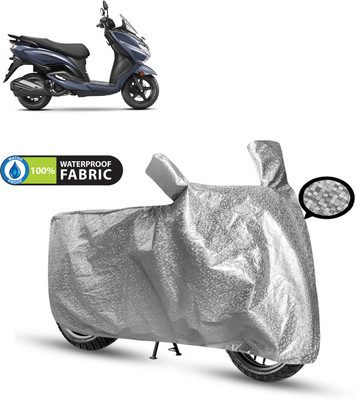 CODOKI Waterproof Two Wheeler Cover for Suzuki(Burgman Street 125, Silver)