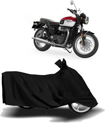 Mdstar Waterproof Two Wheeler Cover for Triumph(Bonneville T100, Black)