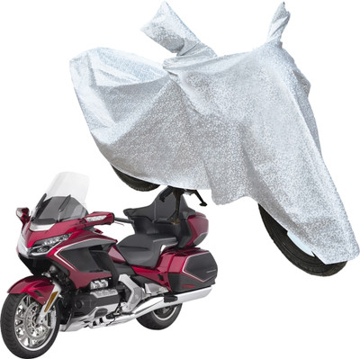 RiderShine Waterproof Two Wheeler Cover for Honda(Gold Wing GL1800, Silver)