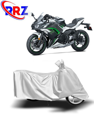 RRZ Waterproof Two Wheeler Cover for Kawasaki(Ninja 650, White)